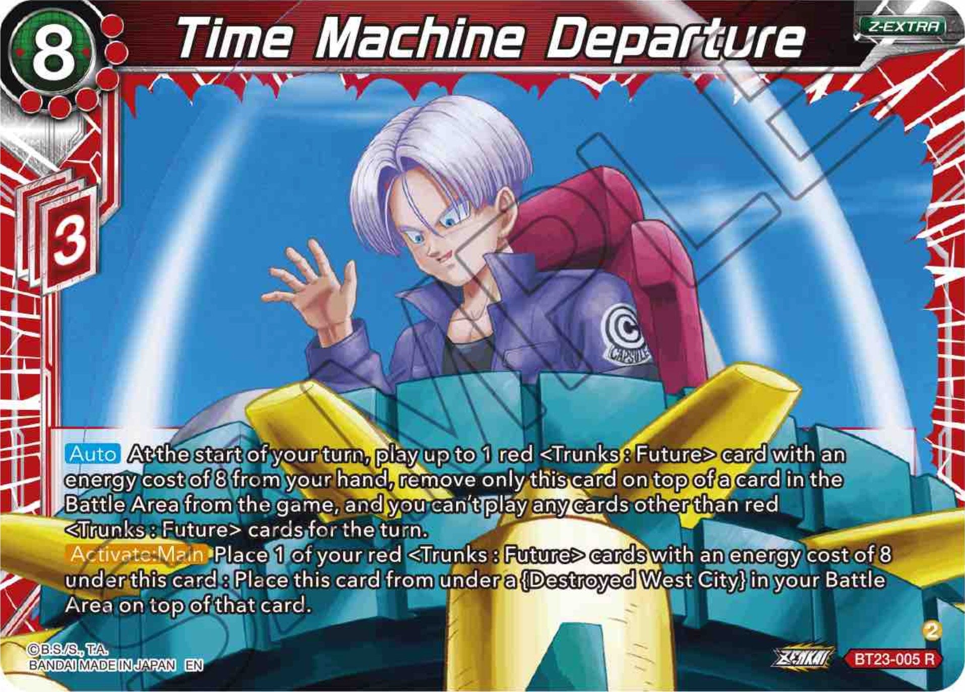 Time Machine Departure (BT23-005) [Perfect Combination] | Odin's Place