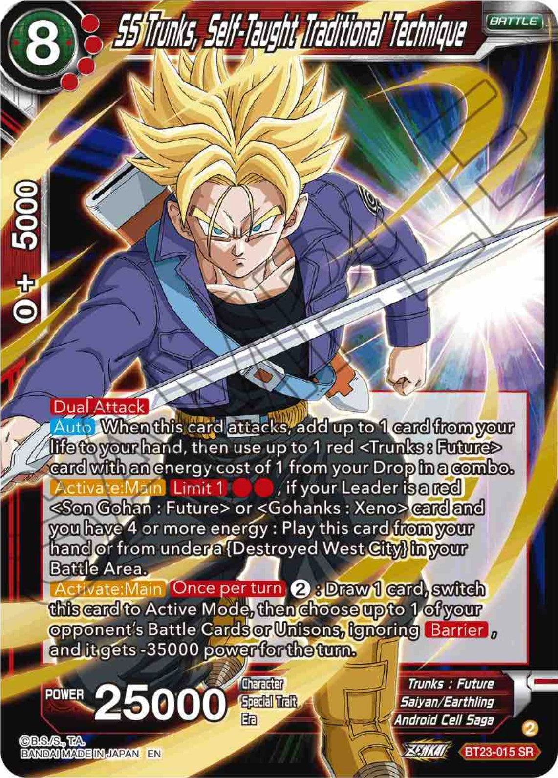 SS Trunks, Self-Taught Traditional Technique (BT23-015) [Perfect Combination] | Odin's Place