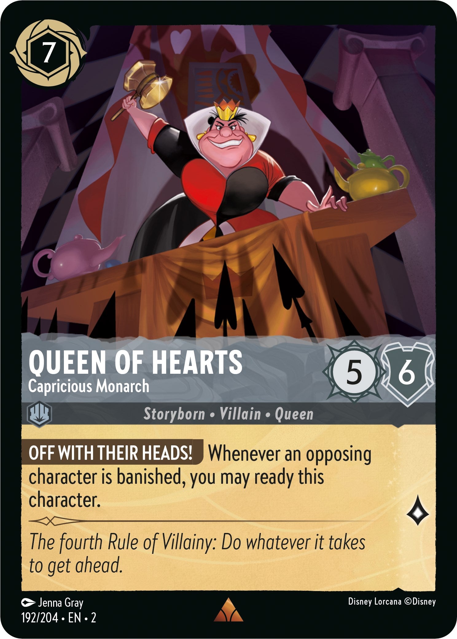 Queen of Hearts - Capricious Monarch (192/204) [Rise of the Floodborn] | Odin's Place