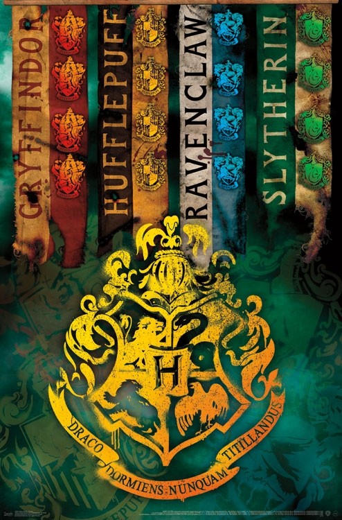 Poster: Houses of Harry Potter | Odin's Place