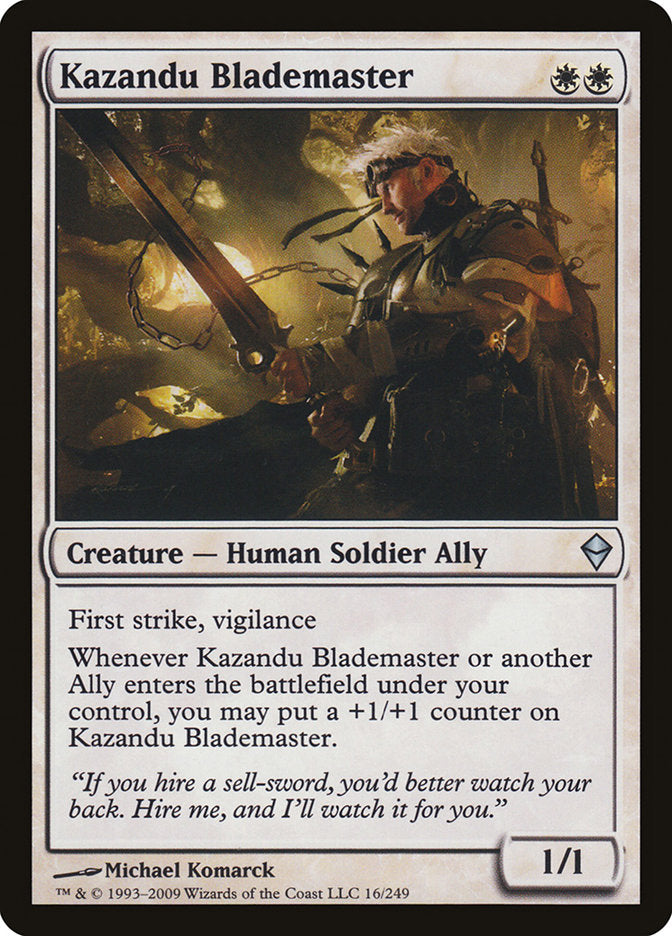 Kazandu Blademaster (16) [Zendikar] | Odin's Place