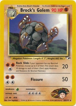 Brock's Golem (20/132) [Gym Heroes Unlimited] | Odin's Place