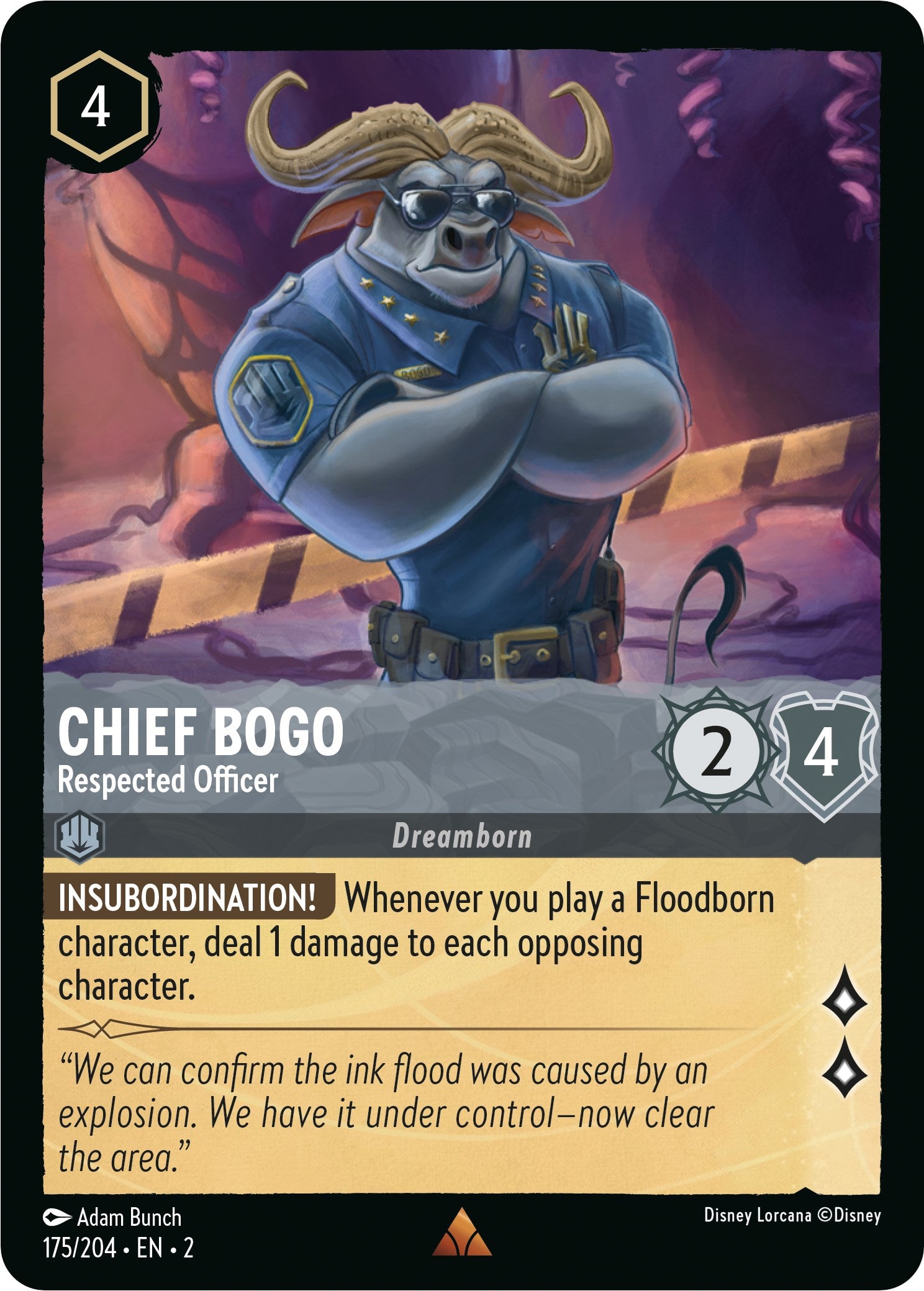 Chief Bogo - Respected Officer (175/204) [Rise of the Floodborn] | Odin's Place