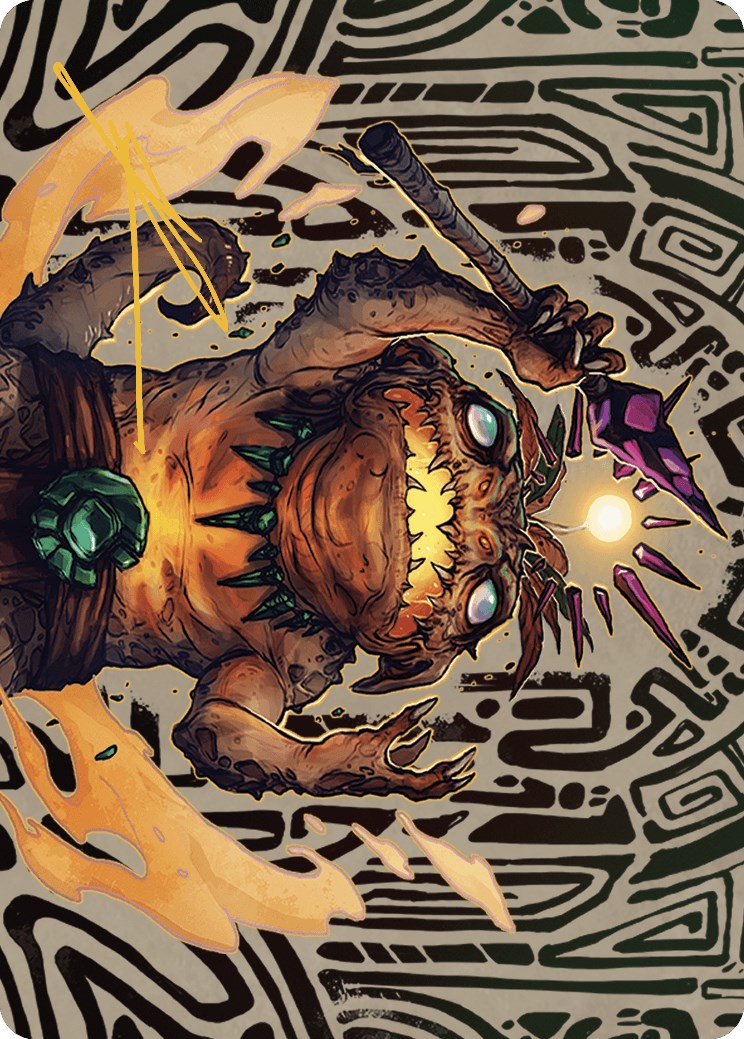 Zoyowa Lava-Tongue Art Card (Gold-Stamped Signature) [The Lost Caverns of Ixalan Art Series] | Odin's Place