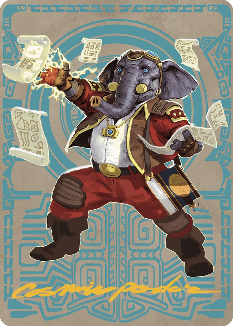 Quintorius Kand Art Card (65/81) (Gold-Stamped Signature) [The Lost Caverns of Ixalan Art Series] | Odin's Place