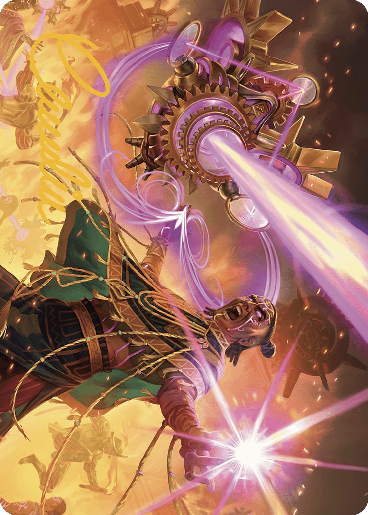 Cosmium Blast Art Card (Gold-Stamped Signature) [The Lost Caverns of Ixalan Art Series] | Odin's Place