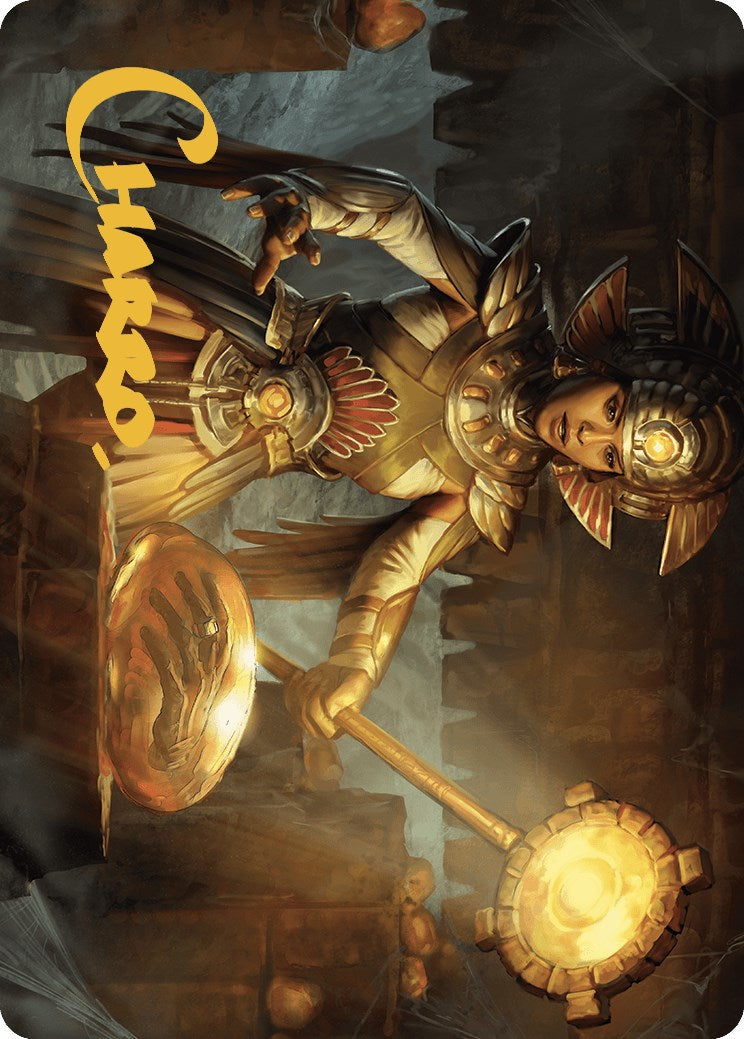 Curator of Sun's Creation Art Card (Gold-Stamped Signature) [The Lost Caverns of Ixalan Art Series] | Odin's Place