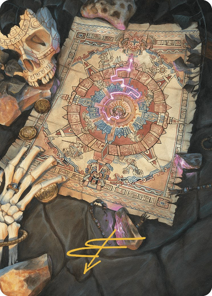 Map Token Art Card (Gold-Stamped Signature) [The Lost Caverns of Ixalan Art Series] | Odin's Place