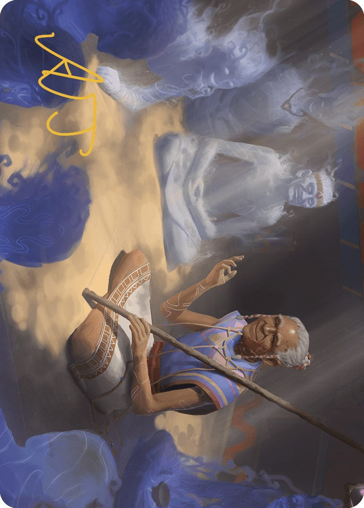 Ancestral Reminiscence Art Card (Gold-Stamped Signature) [The Lost Caverns of Ixalan Art Series] | Odin's Place