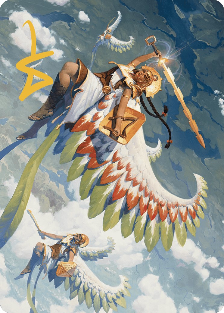 Resplendent Angel Art Card (5/81) (Gold-Stamped Signature) [The Lost Caverns of Ixalan Art Series] | Odin's Place