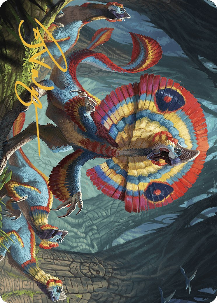 Sunfrill Imitator Art Card (Gold-Stamped Signature) [The Lost Caverns of Ixalan Art Series] | Odin's Place
