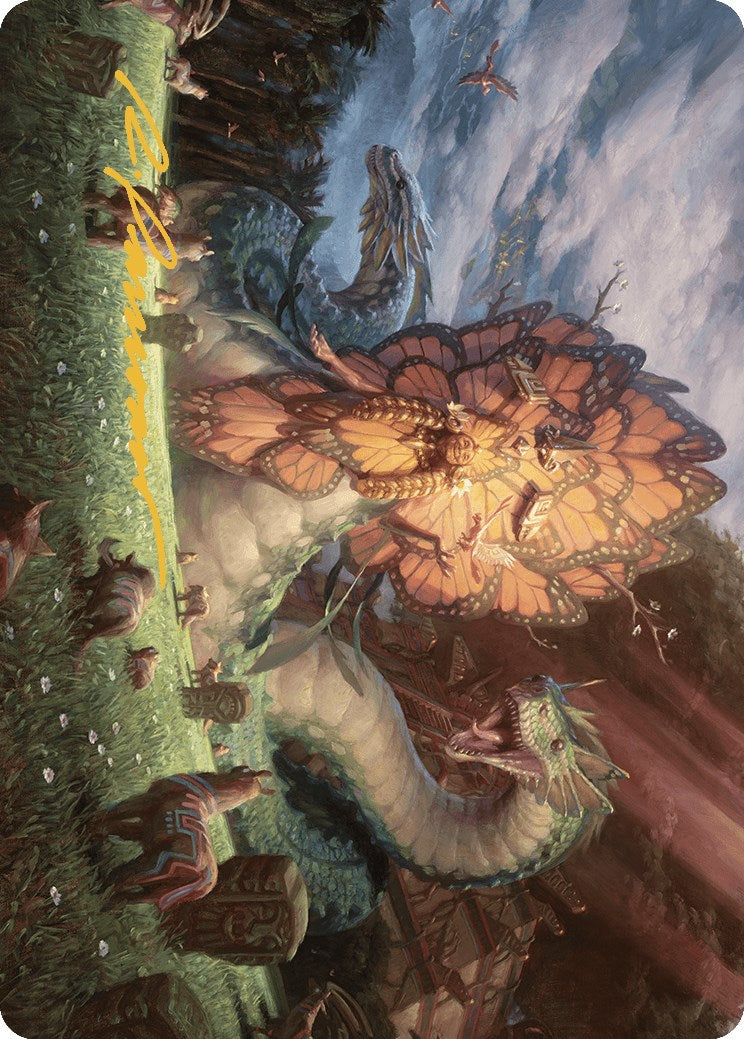 Ojer Kaslem, Deepest Growth Art Card (30/81) (Gold-Stamped Signature) [The Lost Caverns of Ixalan Art Series] | Odin's Place