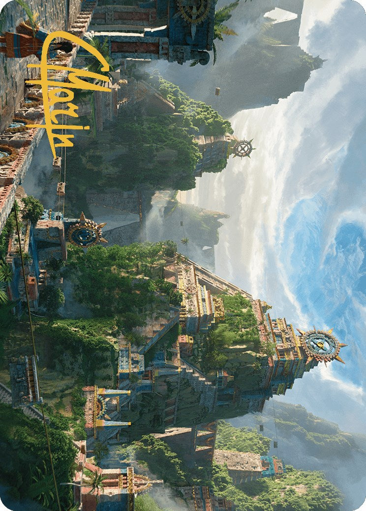 Clifftop Retreat Art Card (Gold-Stamped Signature) [The Lost Caverns of Ixalan Art Series] | Odin's Place