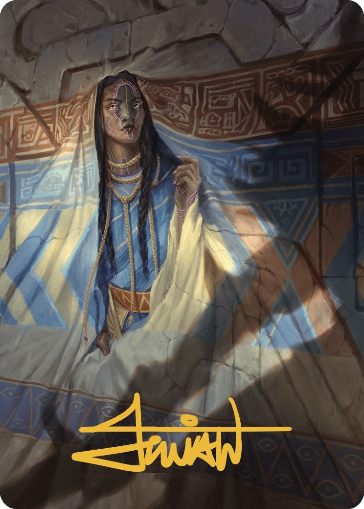 Whispersilk Cloak Art Card (Gold-Stamped Signature) [The Lost Caverns of Ixalan Art Series] | Odin's Place