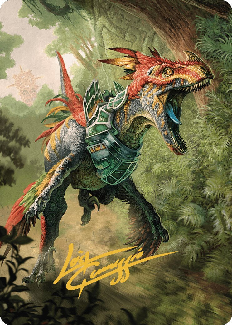 Dinosaur Token Art Card (Gold-Stamped Signature) [The Lost Caverns of Ixalan Art Series] | Odin's Place