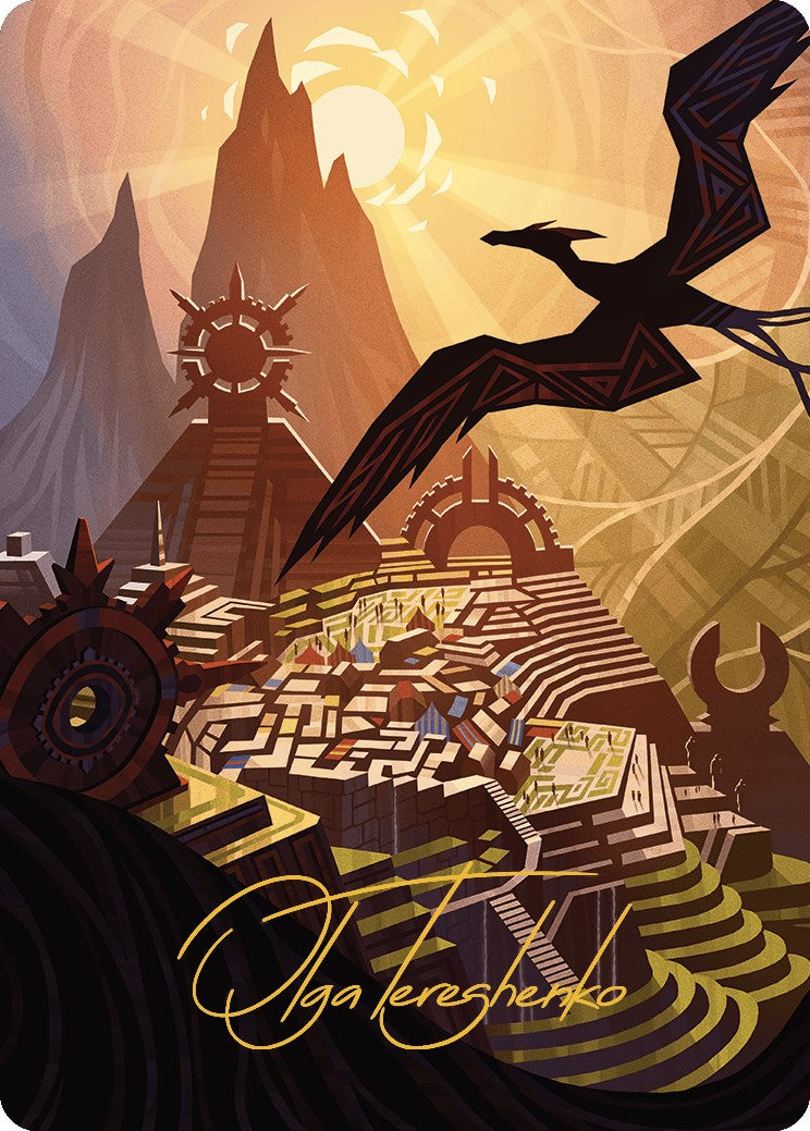 Plains Art Card (Gold-Stamped Signature) [The Lost Caverns of Ixalan Art Series] | Odin's Place