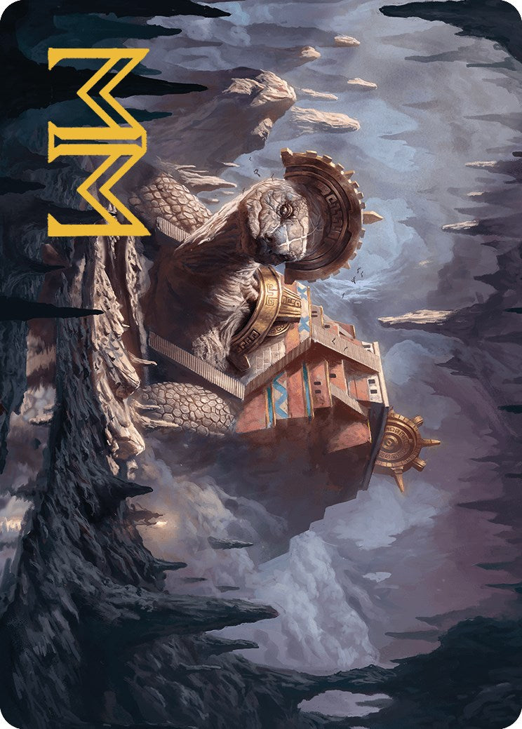 Bedrock Tortoise Art Card (Gold-Stamped Signature) [The Lost Caverns of Ixalan Art Series] | Odin's Place