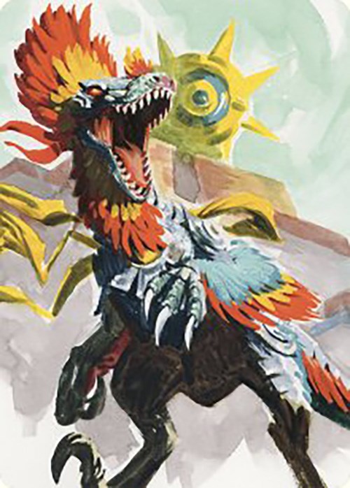 Pantlaza, Sun-Favored Art Card [The Lost Caverns of Ixalan Art Series] | Odin's Place