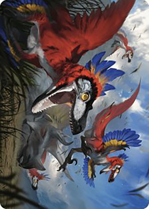 Wrathful Raptors Art Card [The Lost Caverns of Ixalan Art Series] | Odin's Place