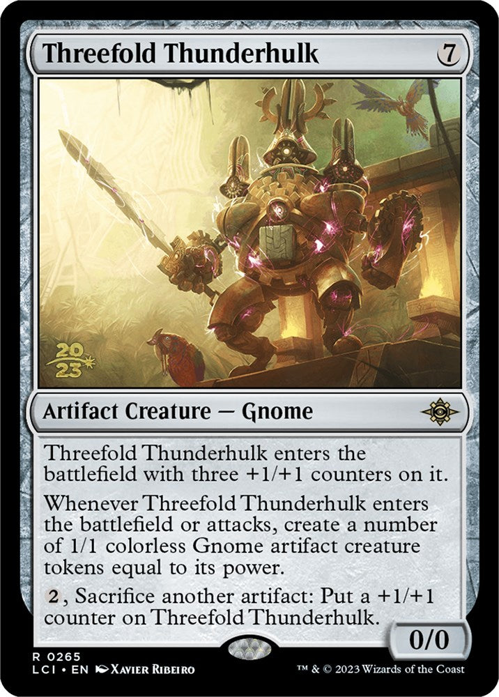 Threefold Thunderhulk [The Lost Caverns of Ixalan Prerelease Cards] | Odin's Place