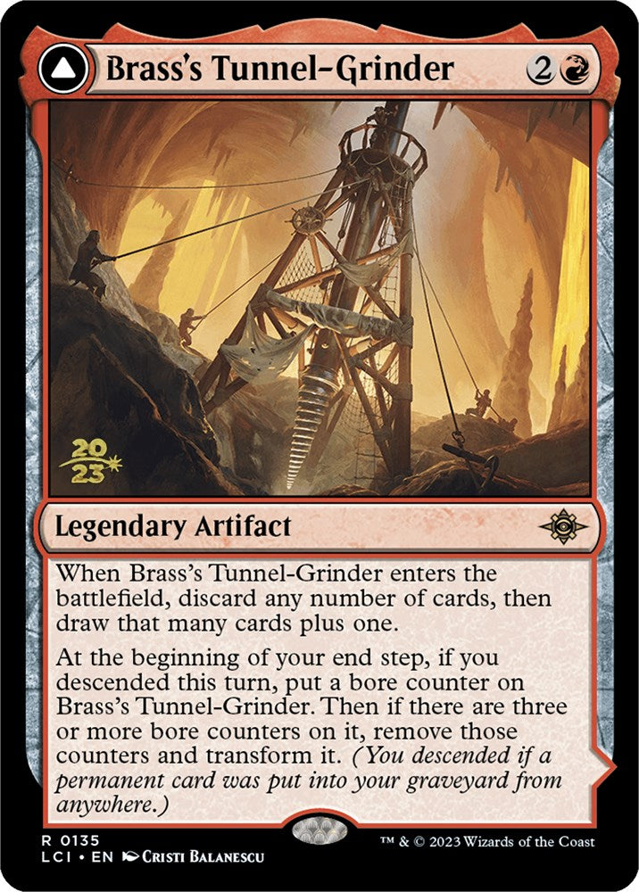 Brass's Tunnel-Grinder // Tecutlan, the Searing Rift [The Lost Caverns of Ixalan Prerelease Cards] | Odin's Place