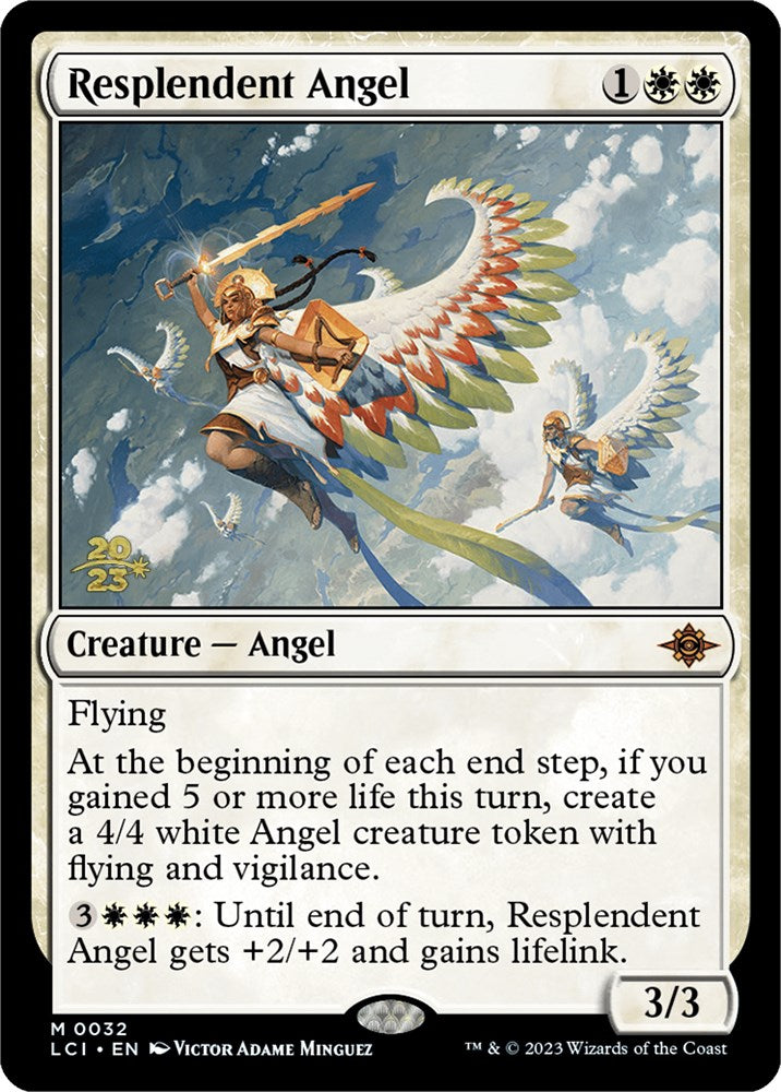 Resplendent Angel (LCI) [The Lost Caverns of Ixalan Prerelease Cards] | Odin's Place