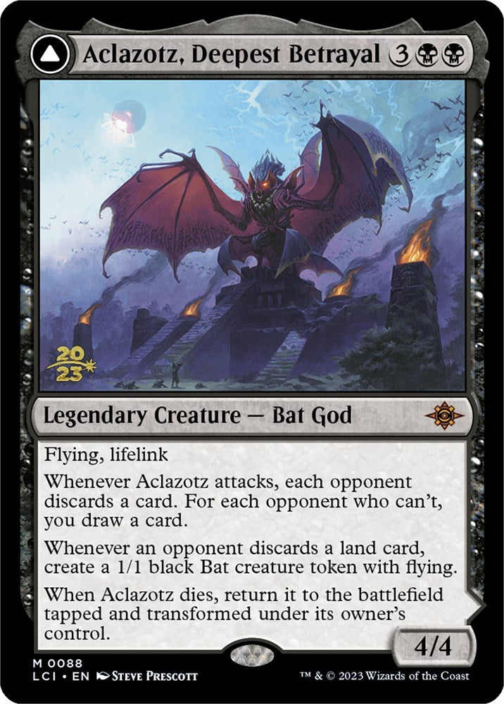 Aclazotz, Deepest Betrayal // Temple of the Dead [The Lost Caverns of Ixalan Prerelease Cards] | Odin's Place