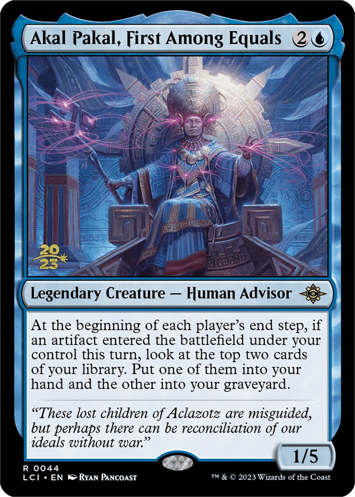 Akal Pakal, First Among Equals [The Lost Caverns of Ixalan Prerelease Cards] | Odin's Place