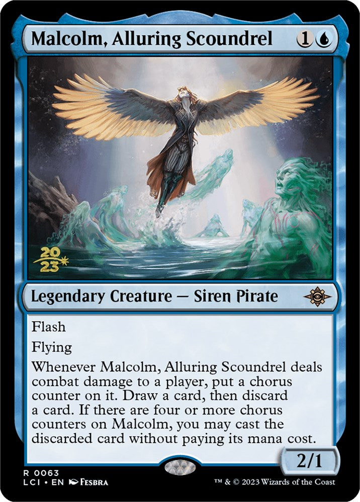 Malcolm, Alluring Scoundrel [The Lost Caverns of Ixalan Prerelease Cards] | Odin's Place