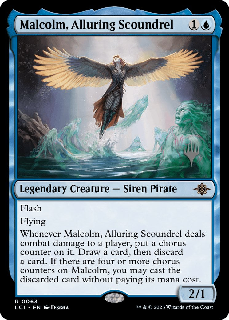Malcolm, Alluring Scoundrel (Promo Pack) [The Lost Caverns of Ixalan Promos] | Odin's Place