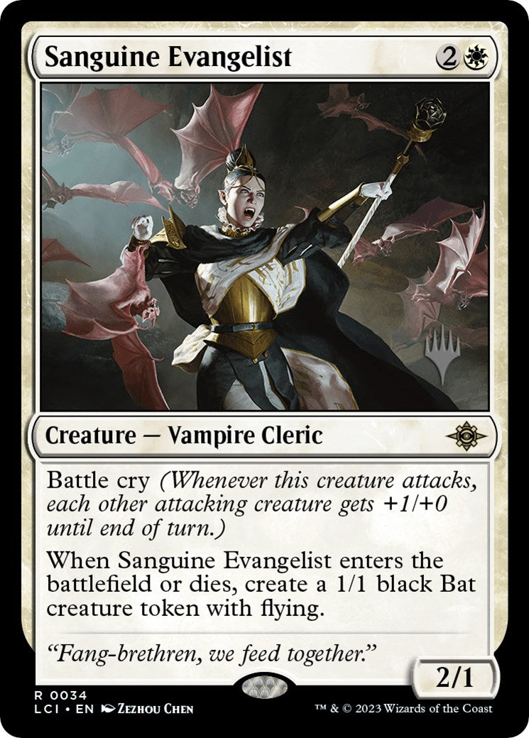 Sanguine Evangelist (Promo Pack) [The Lost Caverns of Ixalan Promos] | Odin's Place