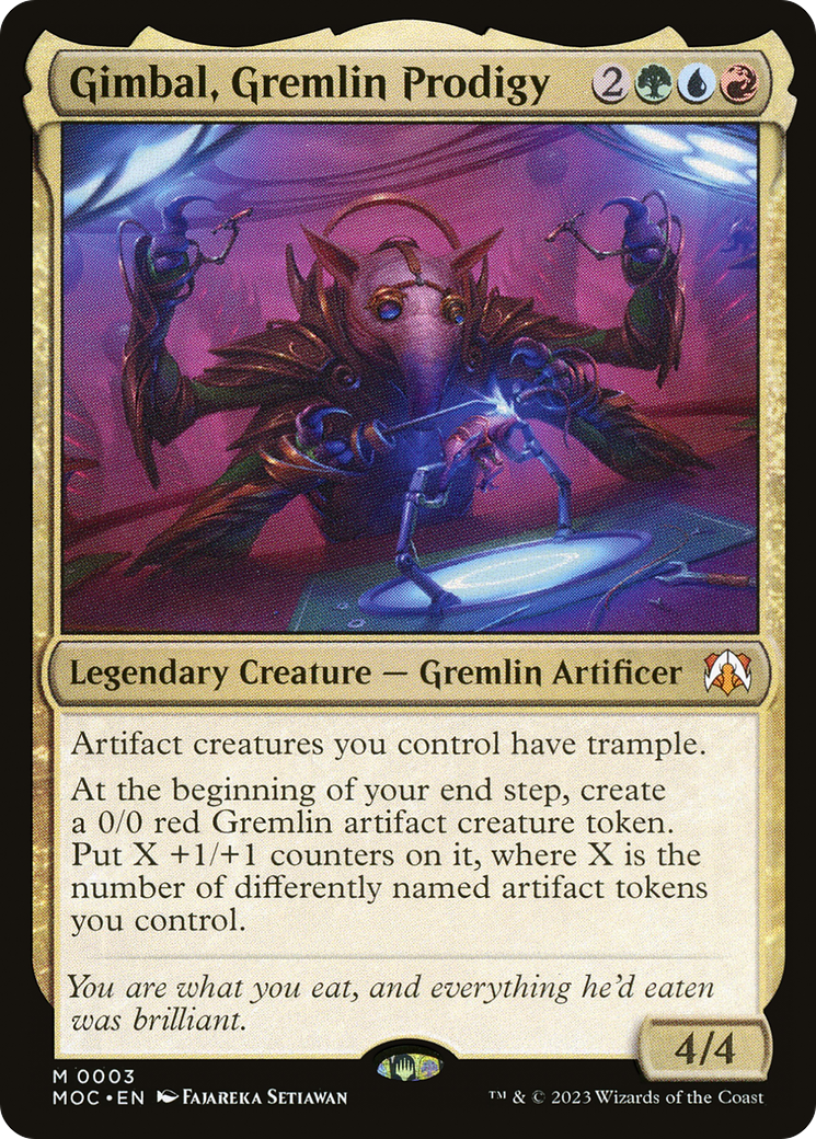 Gimbal, Gremlin Prodigy [March of the Machine Commander] | Odin's Place