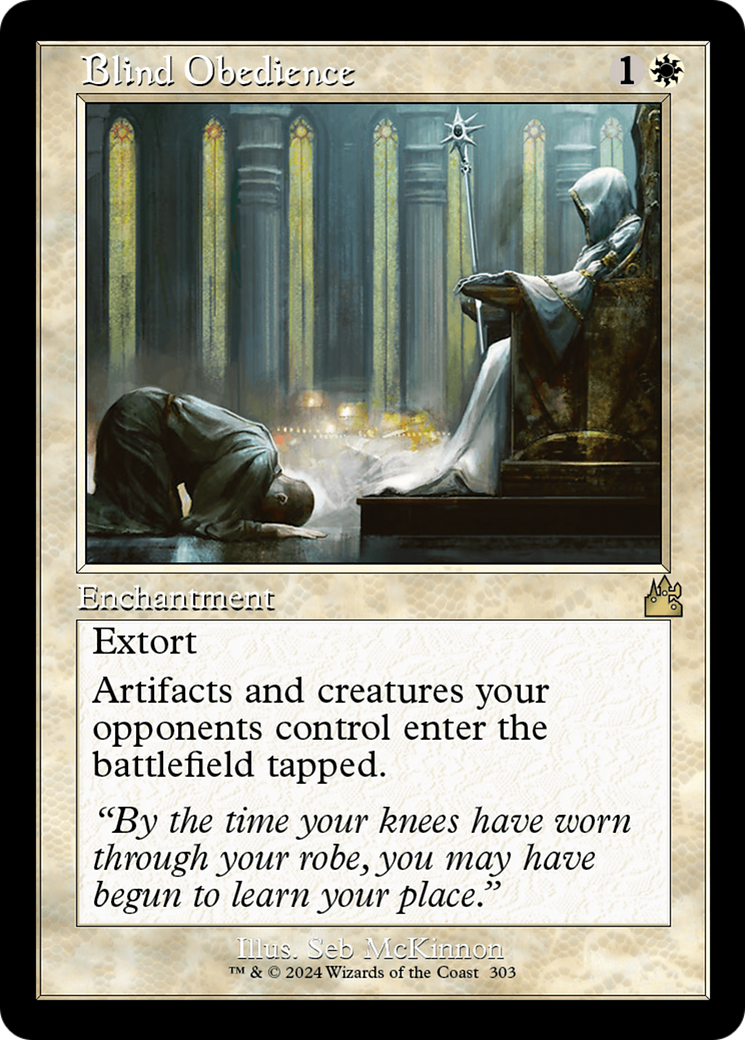 Blind Obedience (Retro Frame) [Ravnica Remastered] | Odin's Place