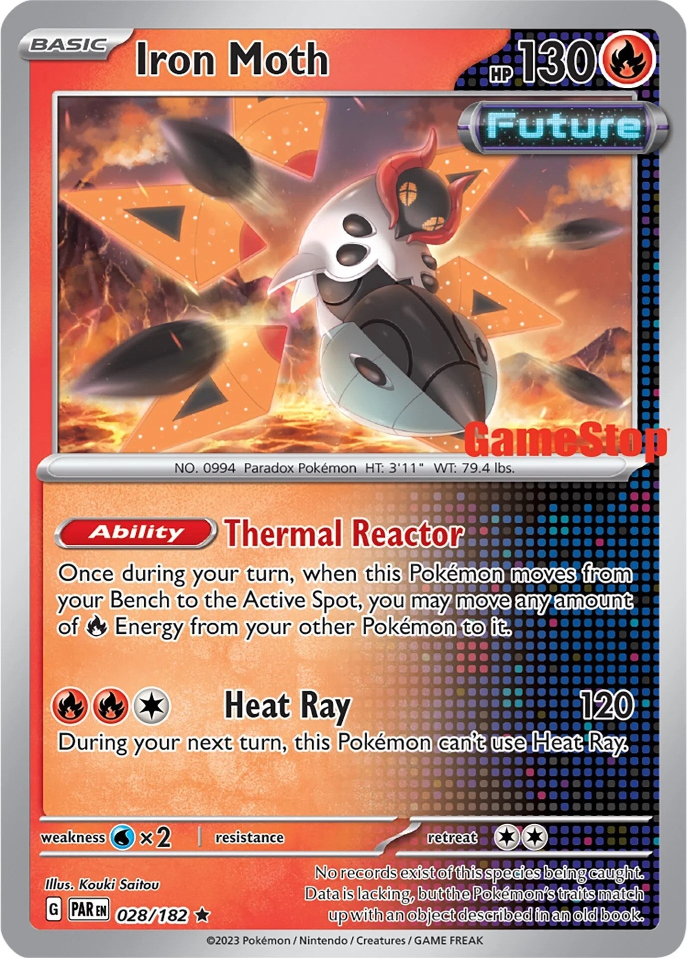 Iron Moth (028/182) (GameStop Promo) [Miscellaneous Cards] | Odin's Place