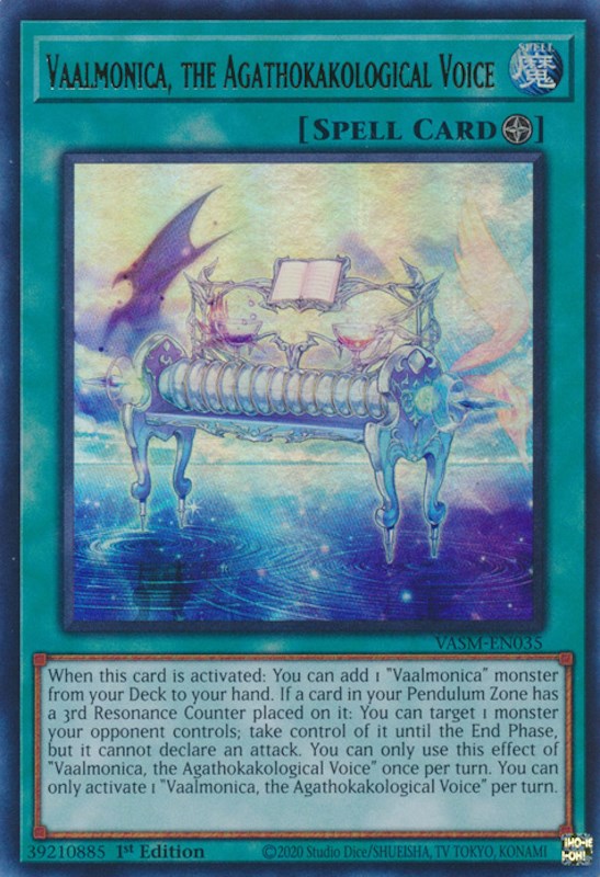 Vaalmonica, the Agathokakological Voice [VASM-EN035] Ultra Rare | Odin's Place