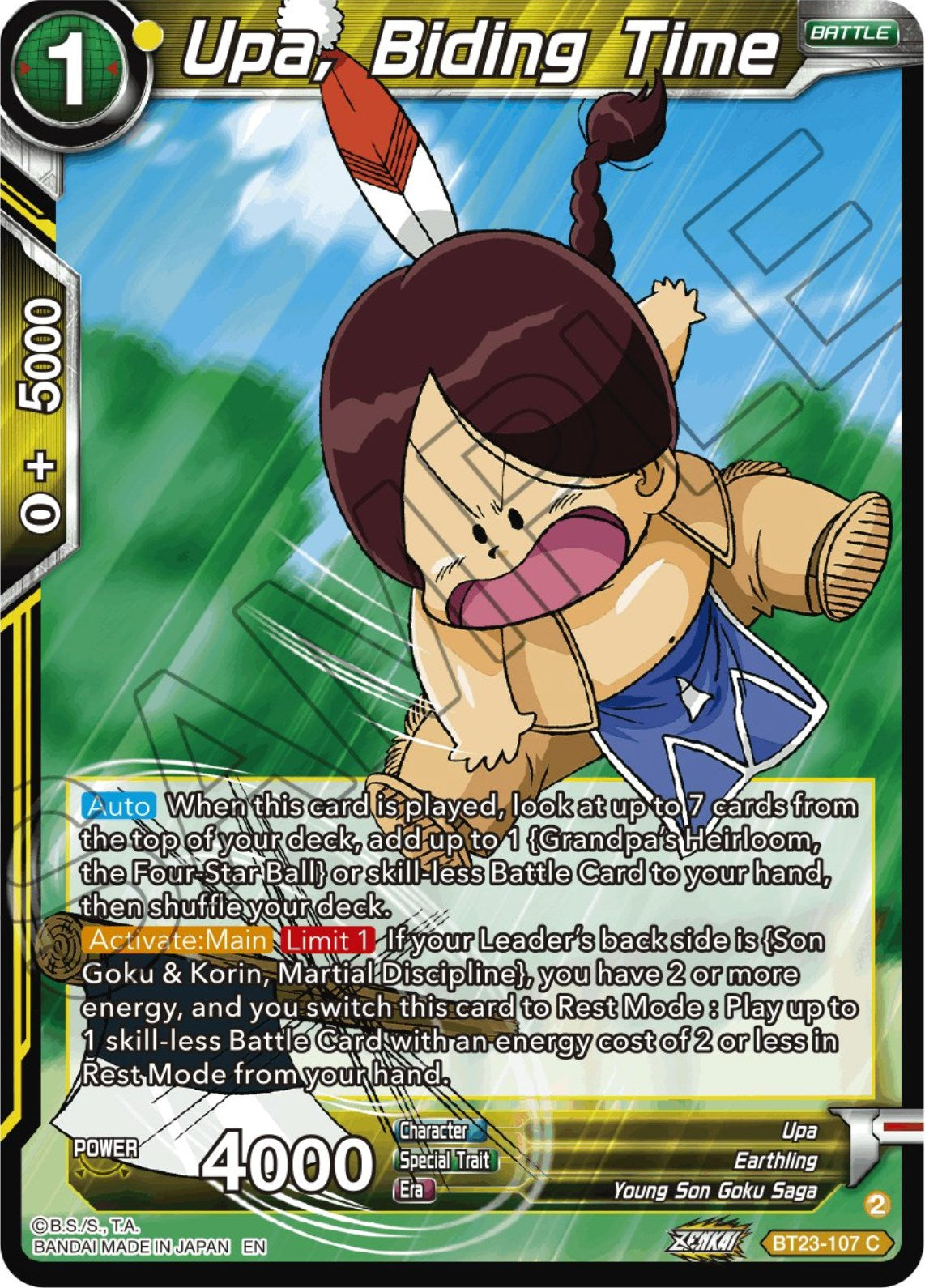 Upa, Biding Time (BT23-107) [Perfect Combination] | Odin's Place
