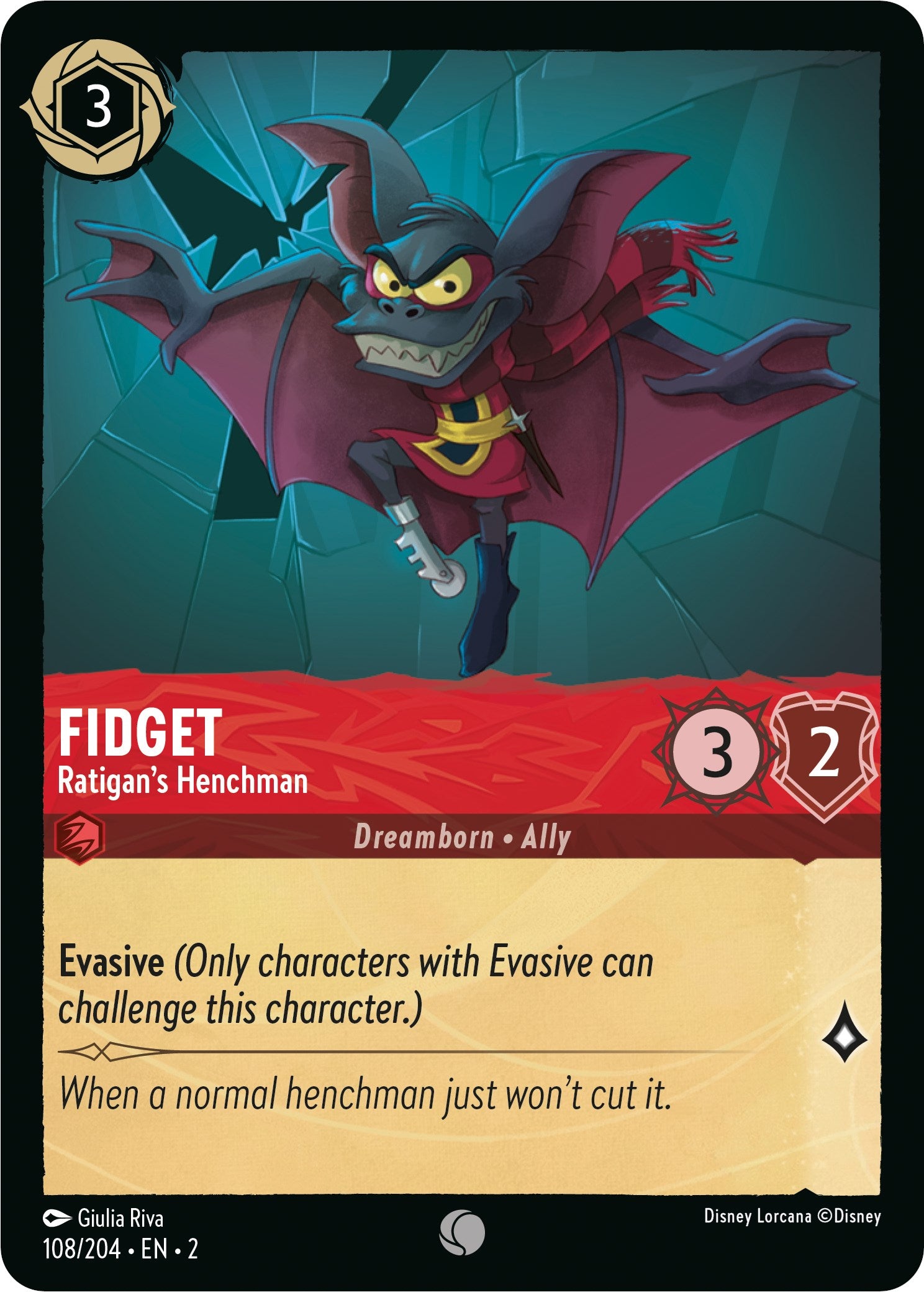Fidget - Ratigan's Henchman (108/204) [Rise of the Floodborn] | Odin's Place