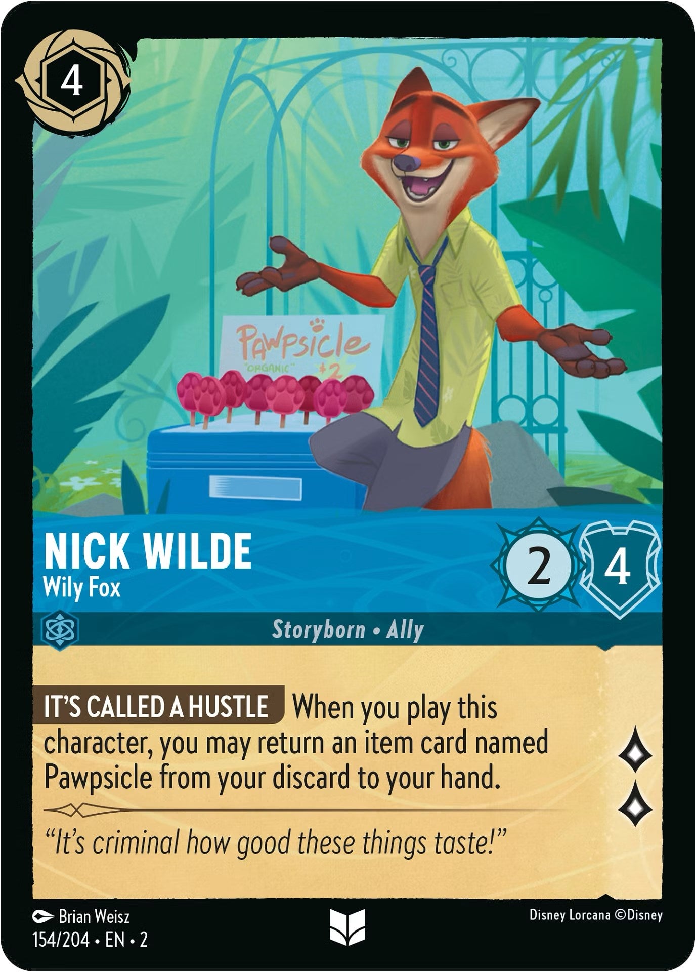 Nick Wilde - Wily Fox (154/204) [Rise of the Floodborn] | Odin's Place