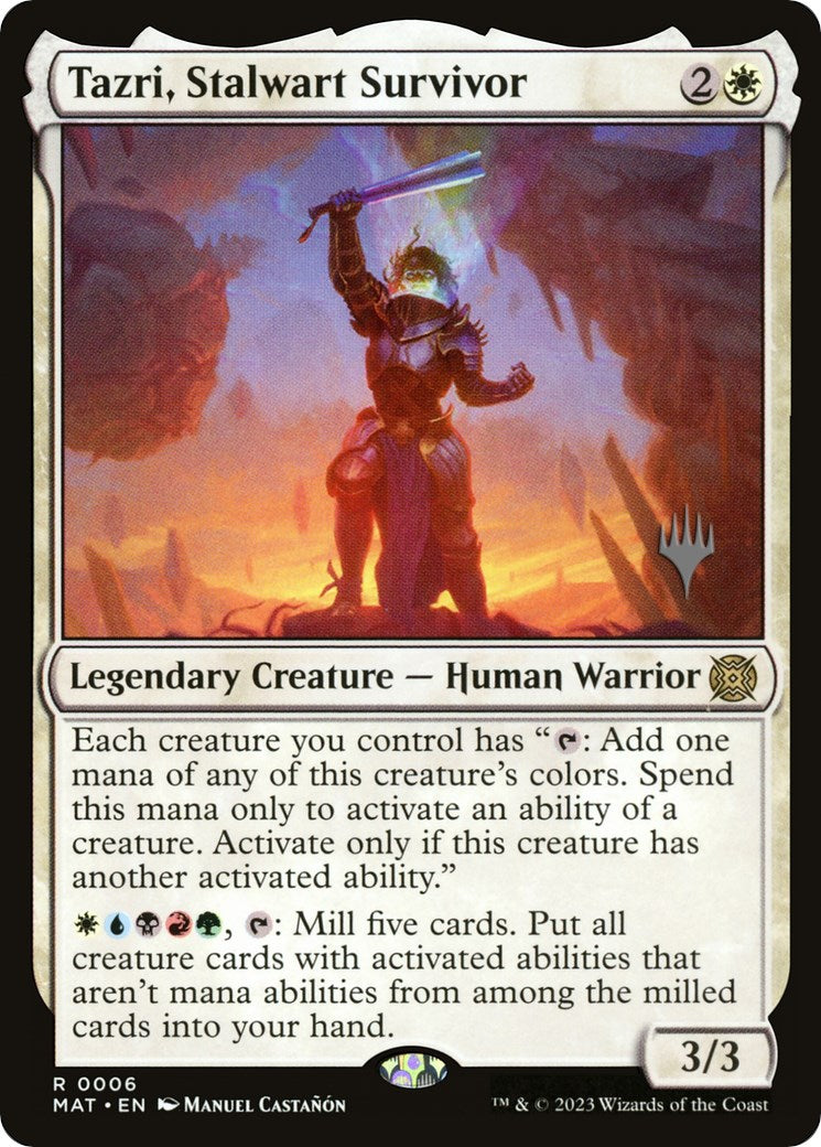 Tazri, Stalwart Survivor (Promo Pack) [The Lost Caverns of Ixalan Promos] | Odin's Place