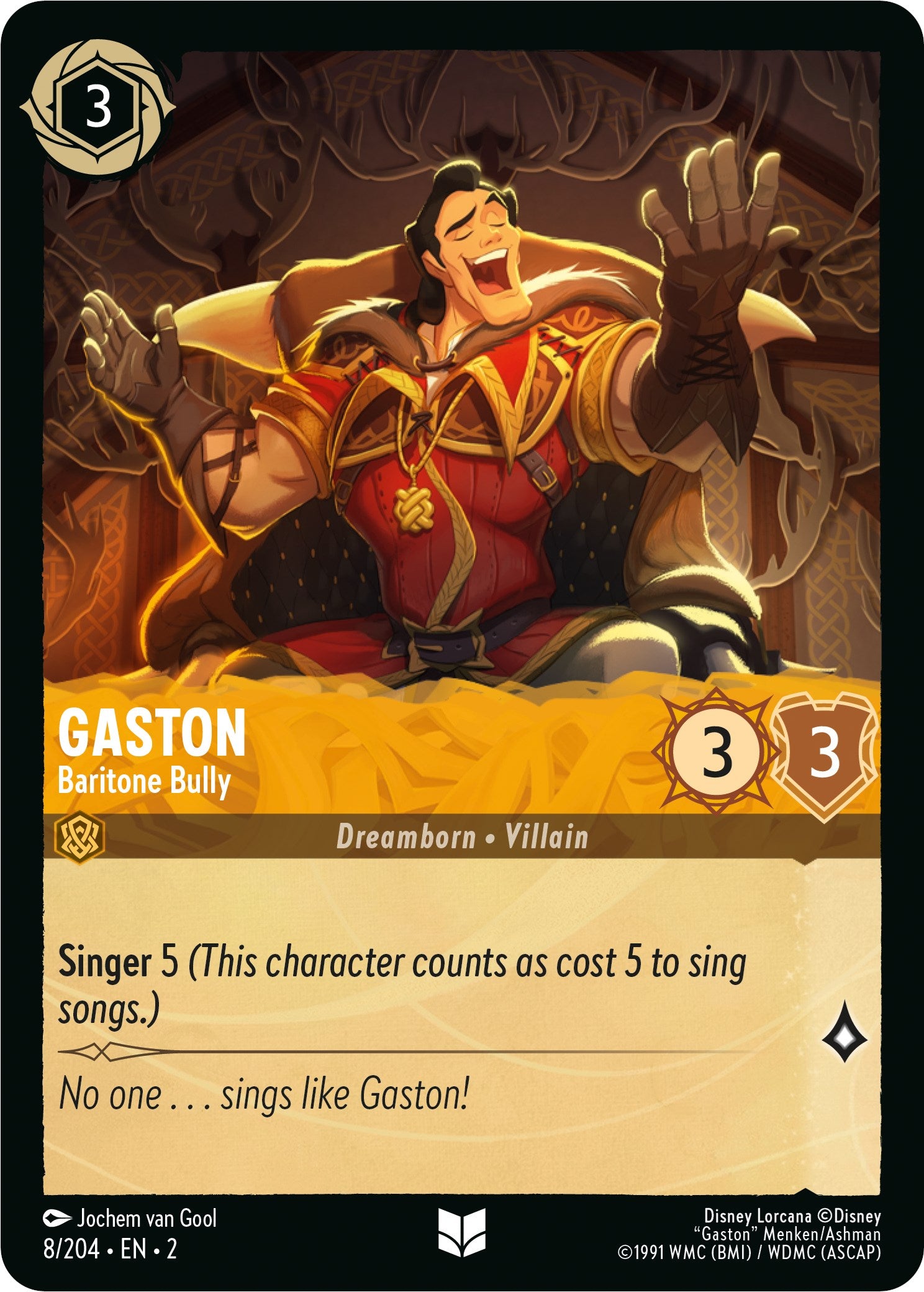 Gaston - Baritone Bully (8/204) [Rise of the Floodborn] | Odin's Place