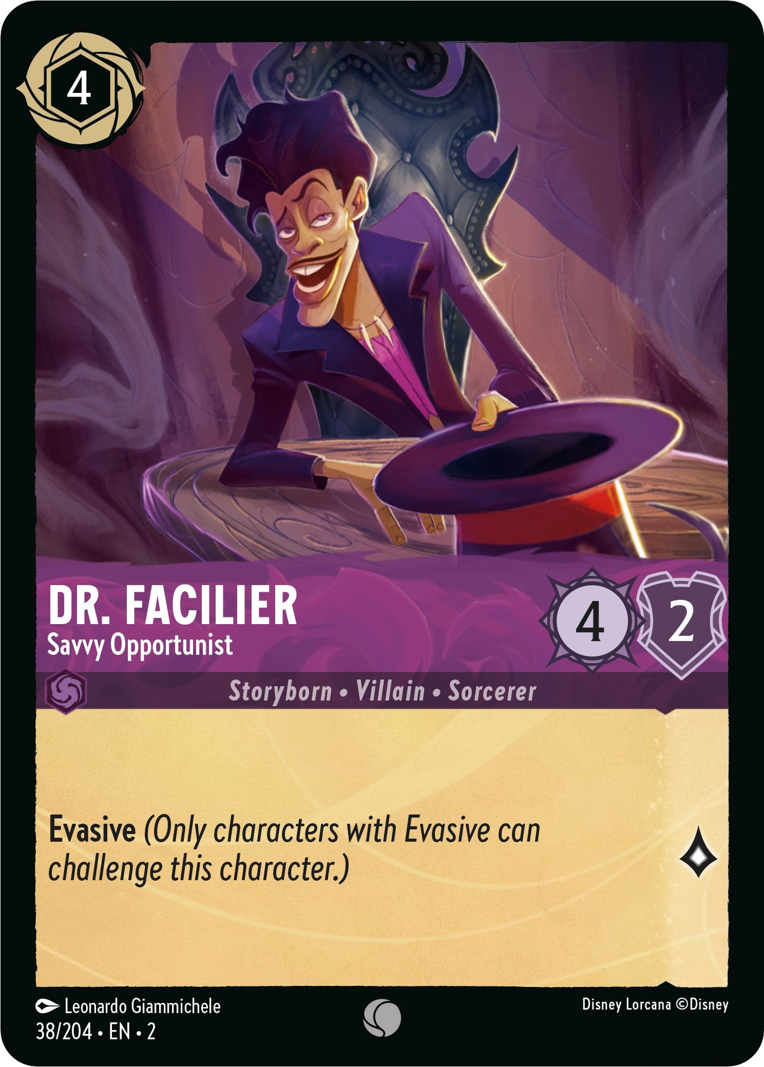 Dr. Facilier - Savvy Opportunist (38/204) [Rise of the Floodborn] | Odin's Place