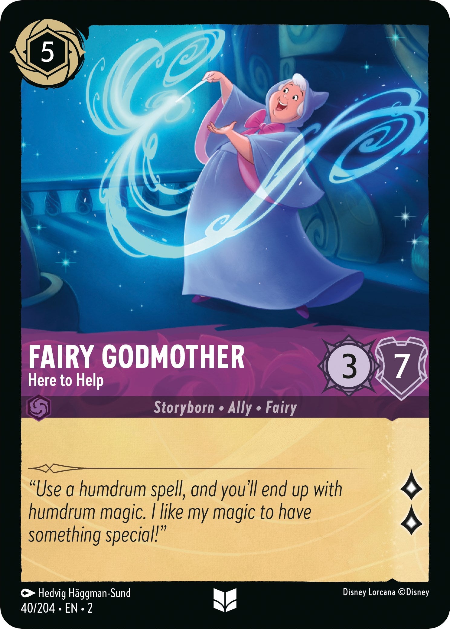 Fairy Godmother - Here to Help (40/204) [Rise of the Floodborn] | Odin's Place