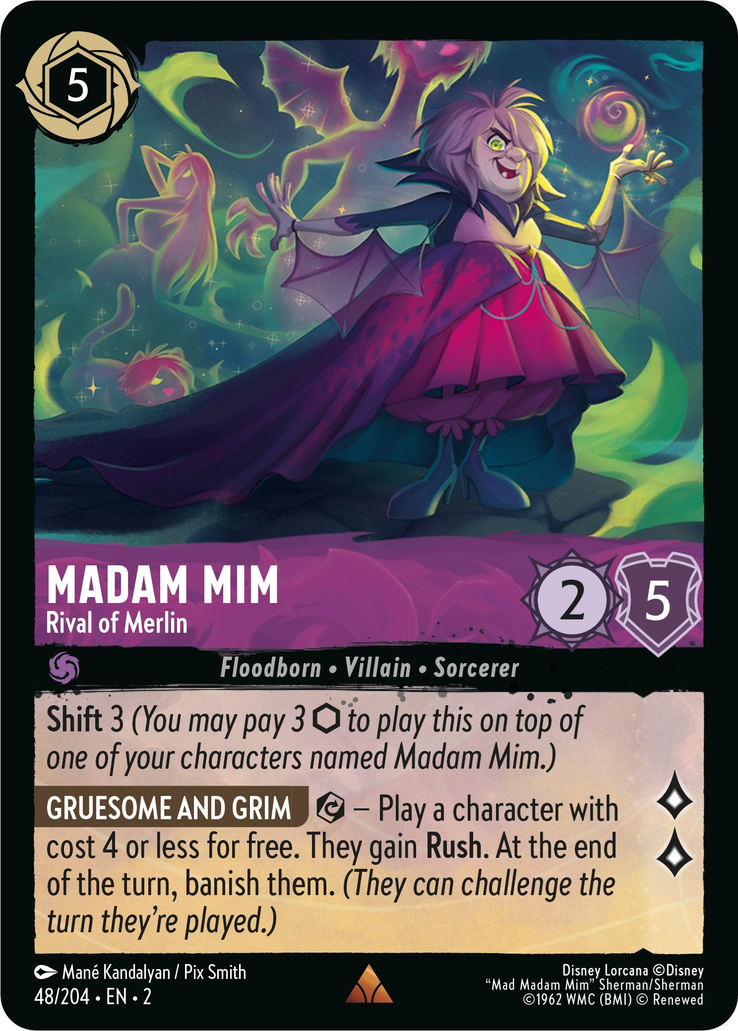 Madam Mim - Rival of Merlin (48/204) [Rise of the Floodborn] | Odin's Place
