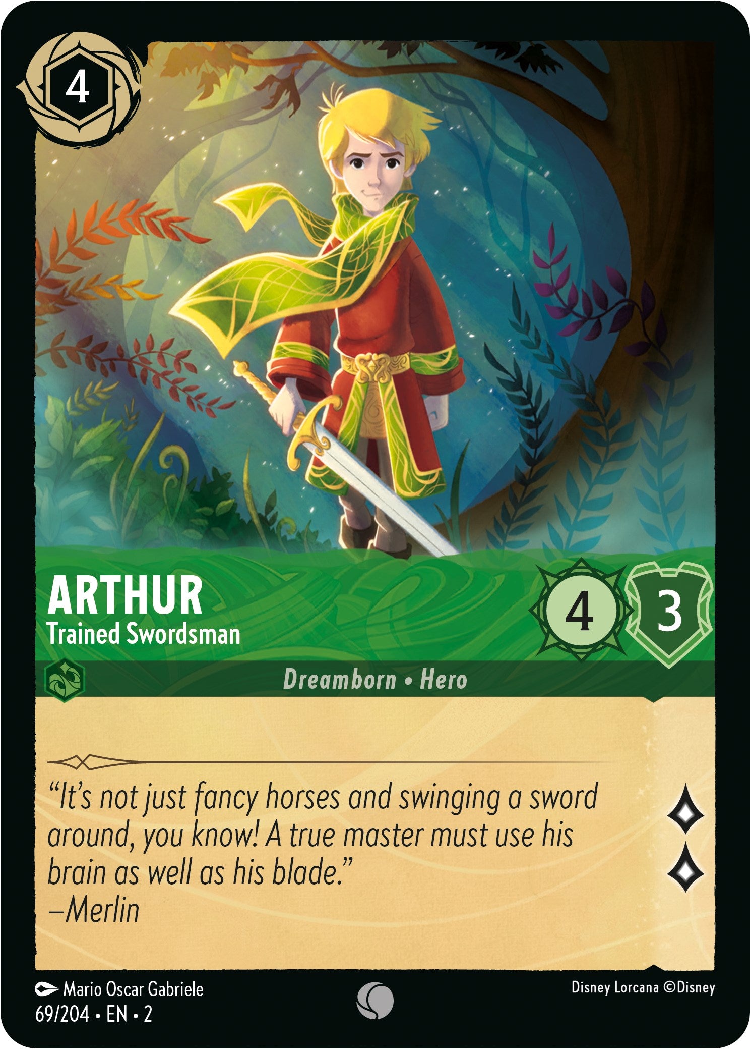 Arthur - Trained Swordsman (69/204) [Rise of the Floodborn] | Odin's Place