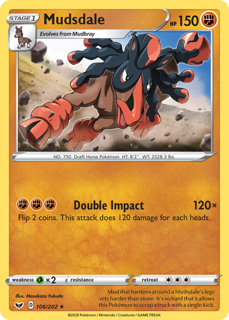 Mudsdale (106/202) [Sword & Shield: Base Set] | Odin's Place