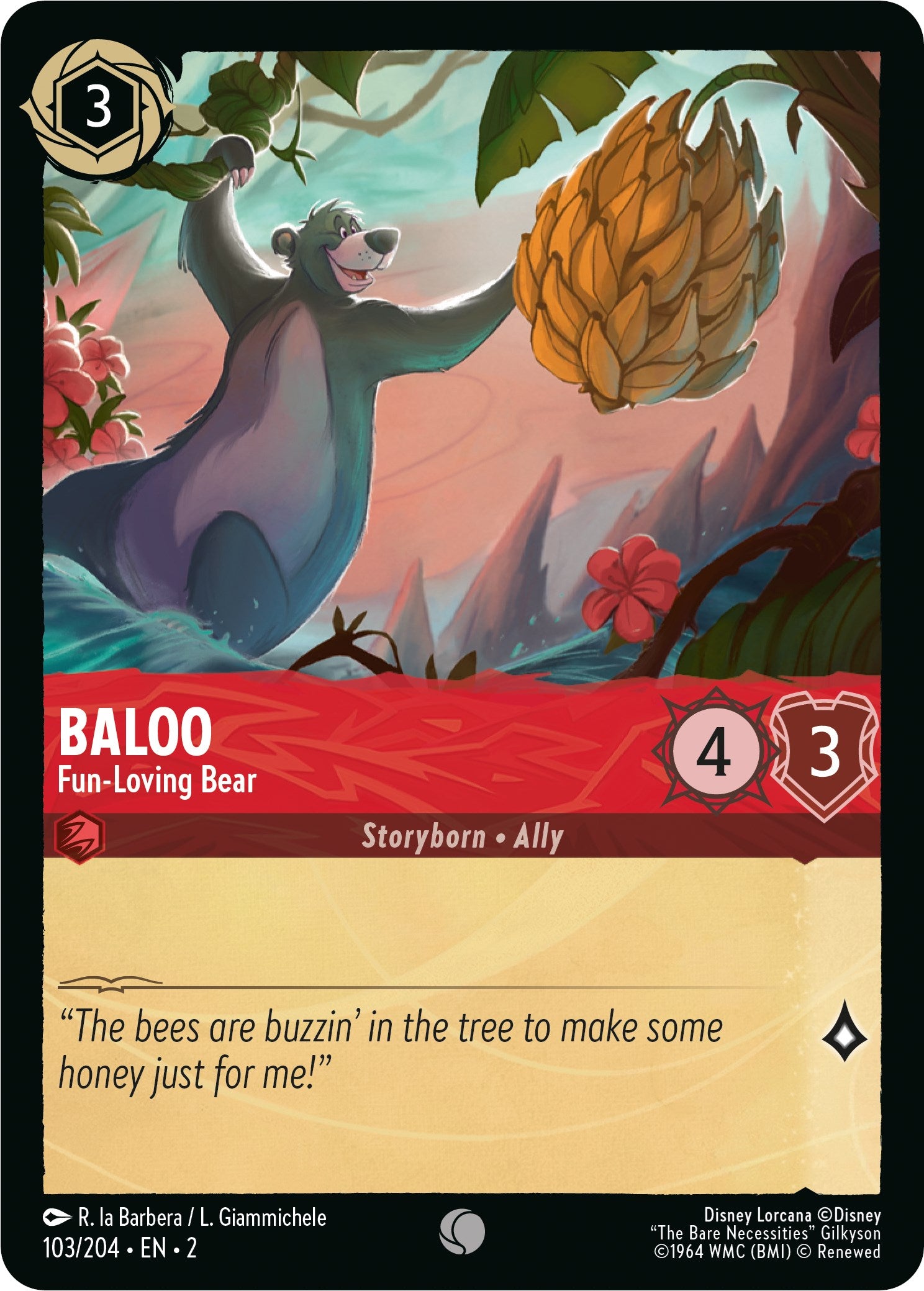 Baloo - Fun-Loving Bear (103/204) [Rise of the Floodborn] | Odin's Place