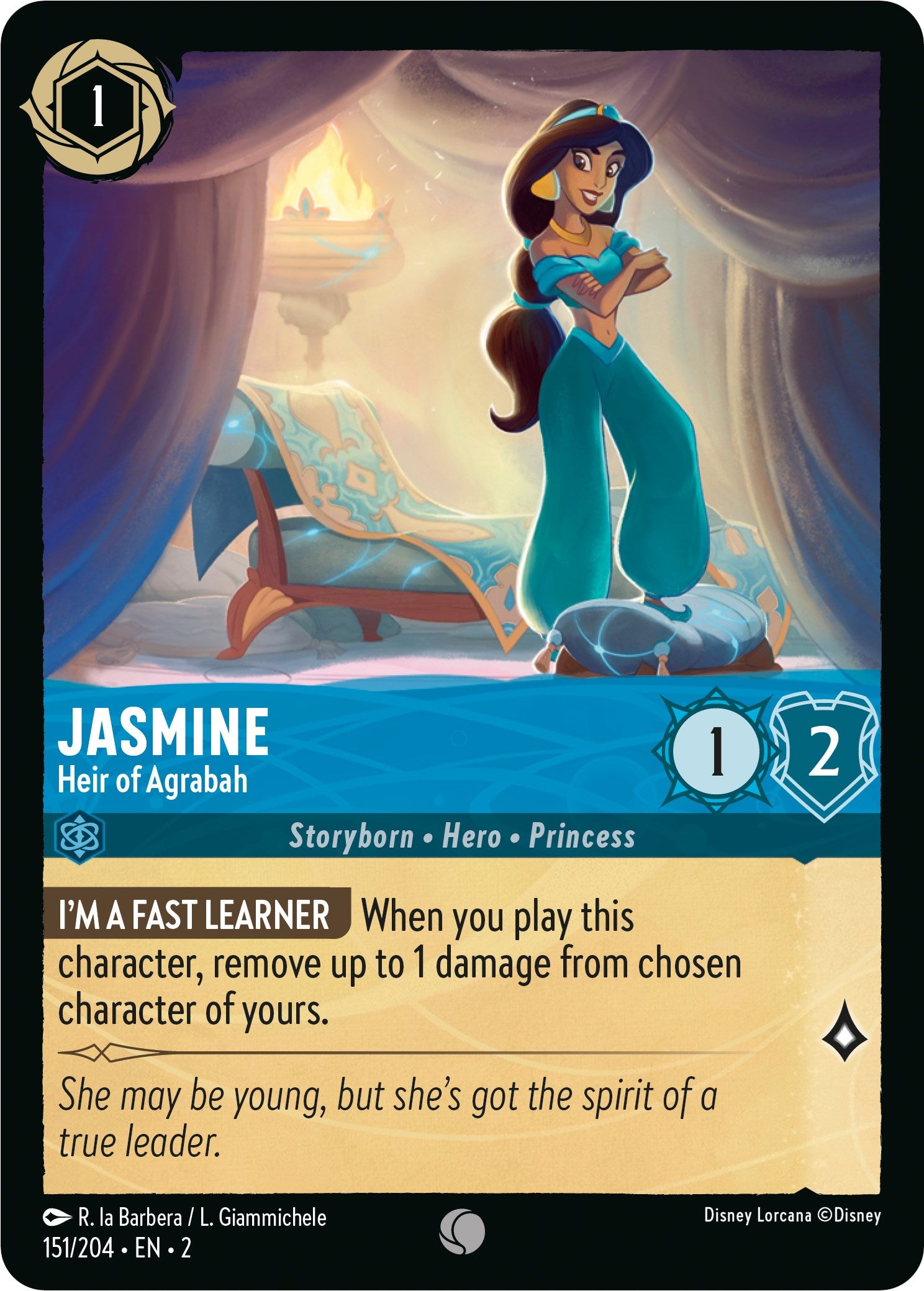 Jasmine - Heir of Agrabah (151/204) [Rise of the Floodborn] | Odin's Place