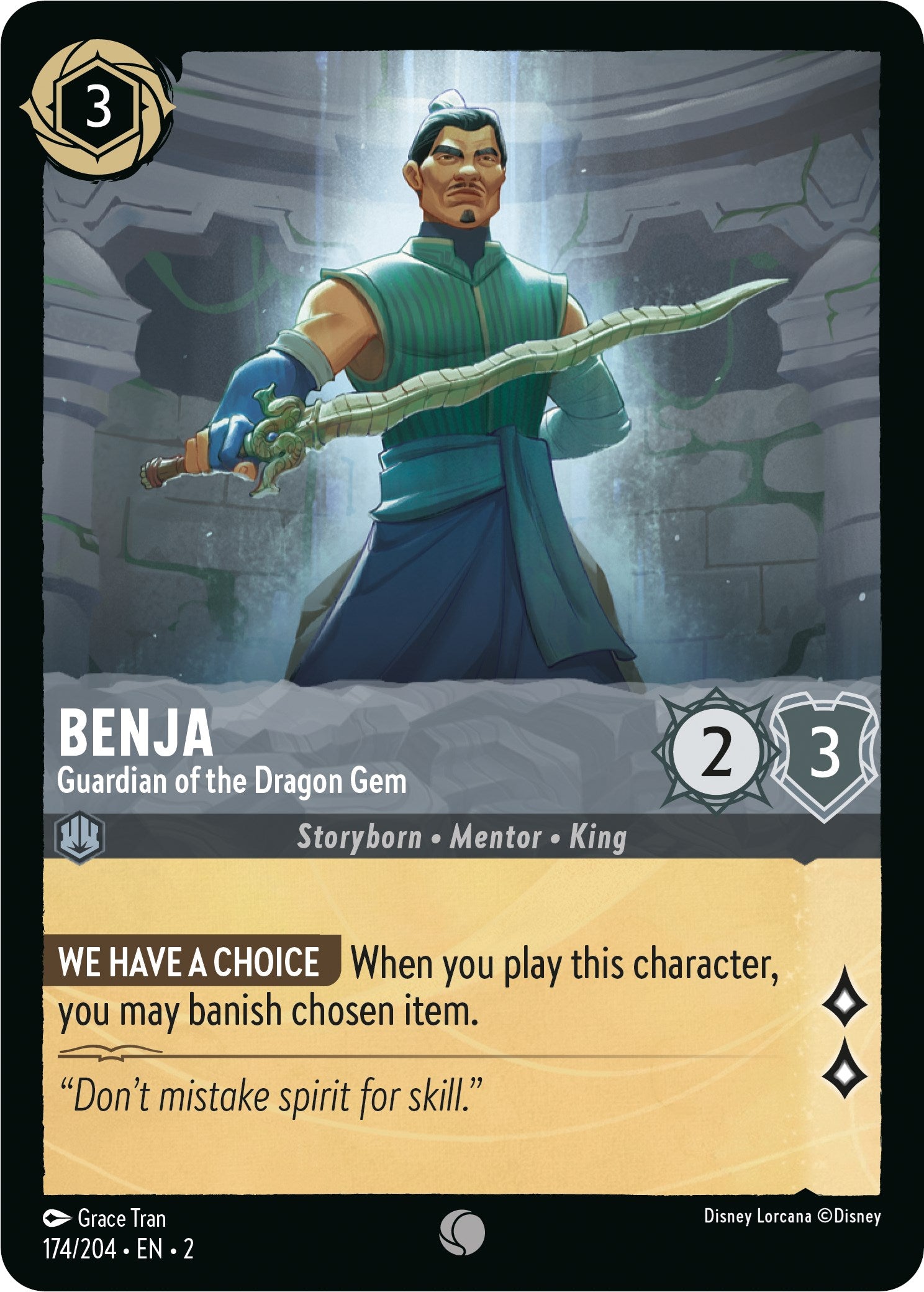 Benja - Guardian of the Dragon Gem (174/204) [Rise of the Floodborn] | Odin's Place