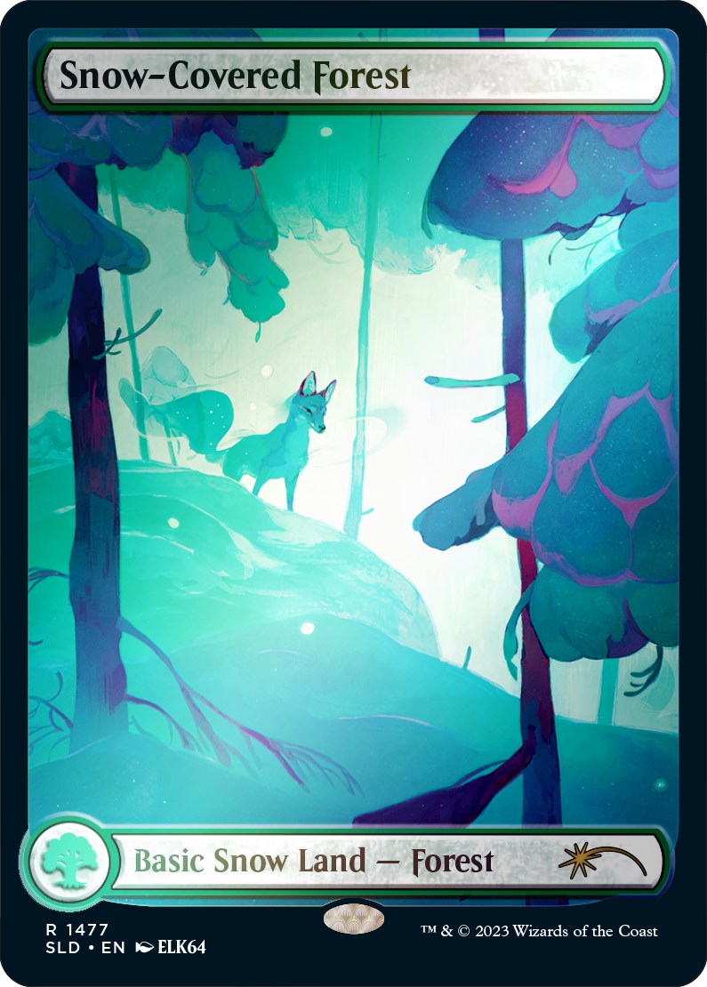 Snow-Covered Forest (1477) (Rainbow Foil) [Secret Lair Drop Series] | Odin's Place
