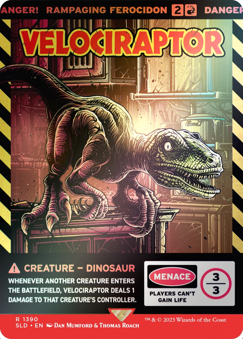 Velociraptor - Rampaging Ferocidon (Rainbow Foil) [Secret Lair Drop Series] | Odin's Place